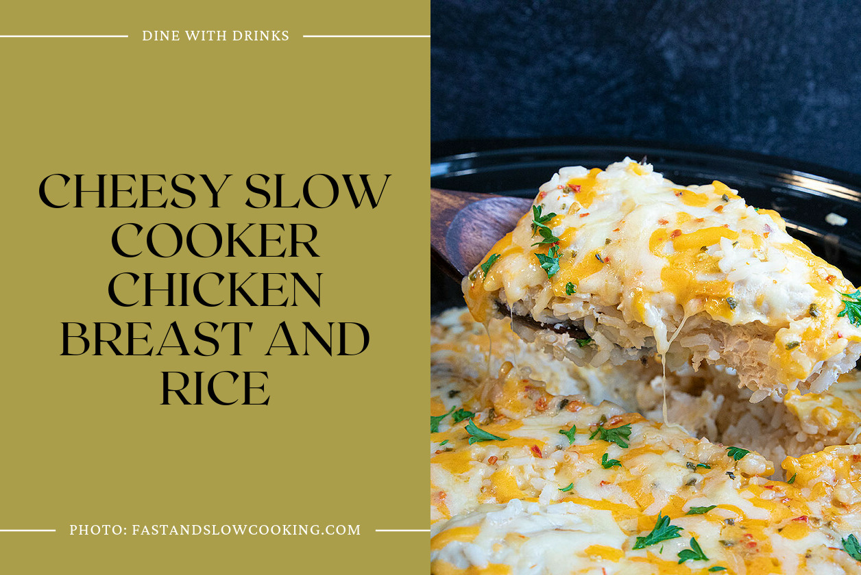 Cheesy Slow Cooker Chicken Breast And Rice