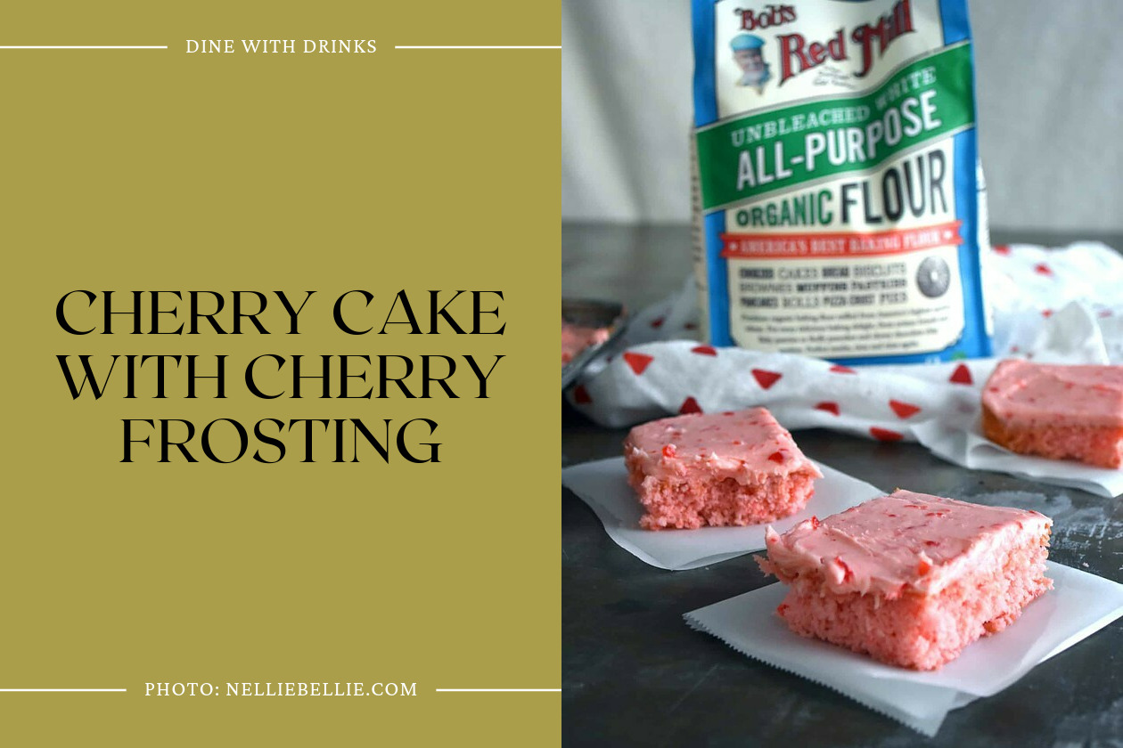 Cherry Cake With Cherry Frosting