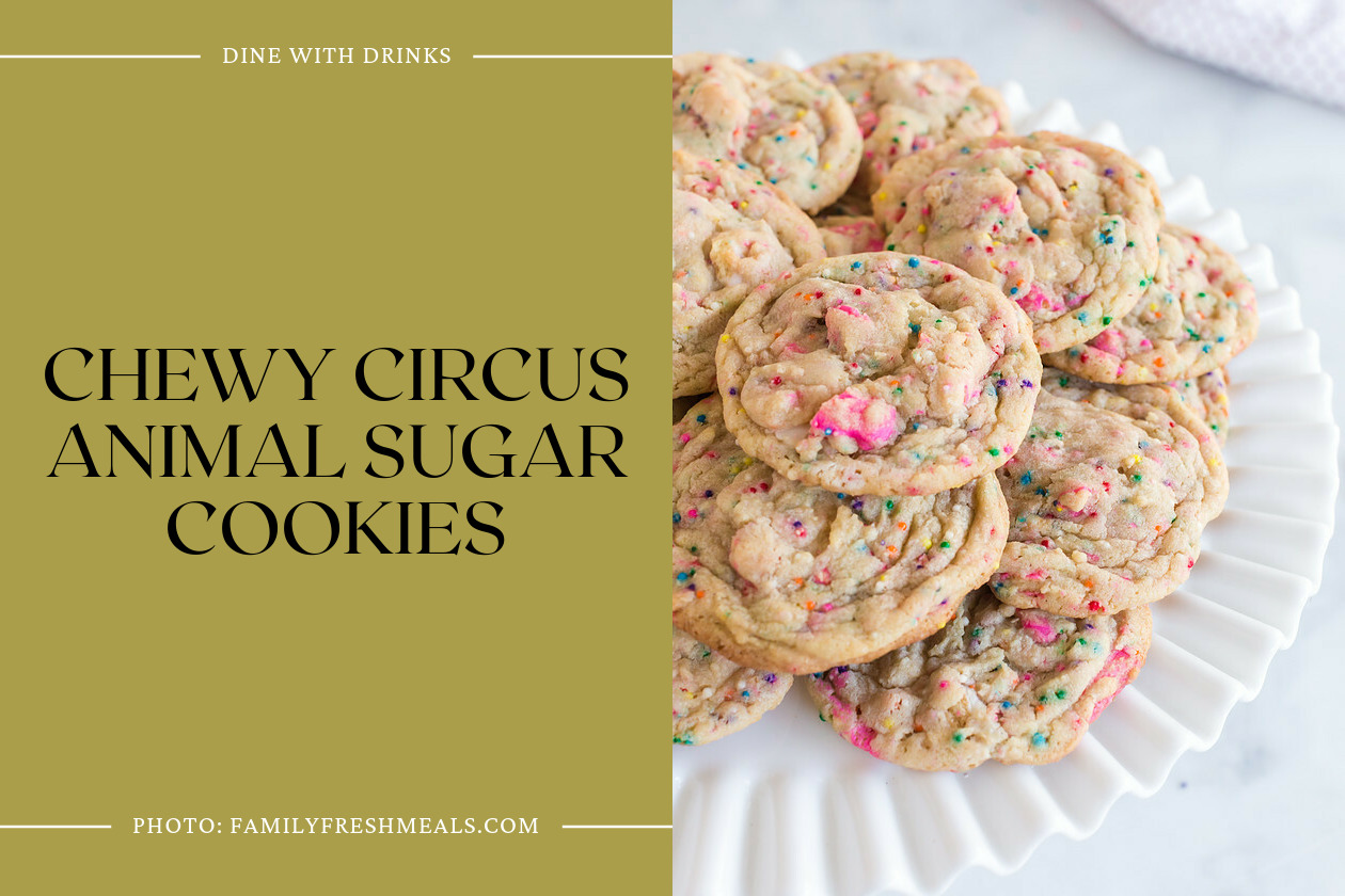 Chewy Circus Animal Sugar Cookies