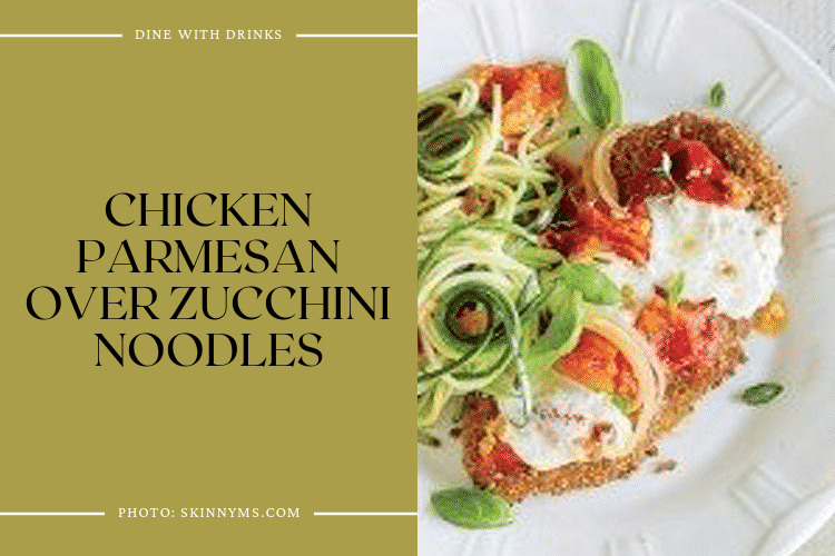 Chicken Parmesan Over Zucchini Noodles