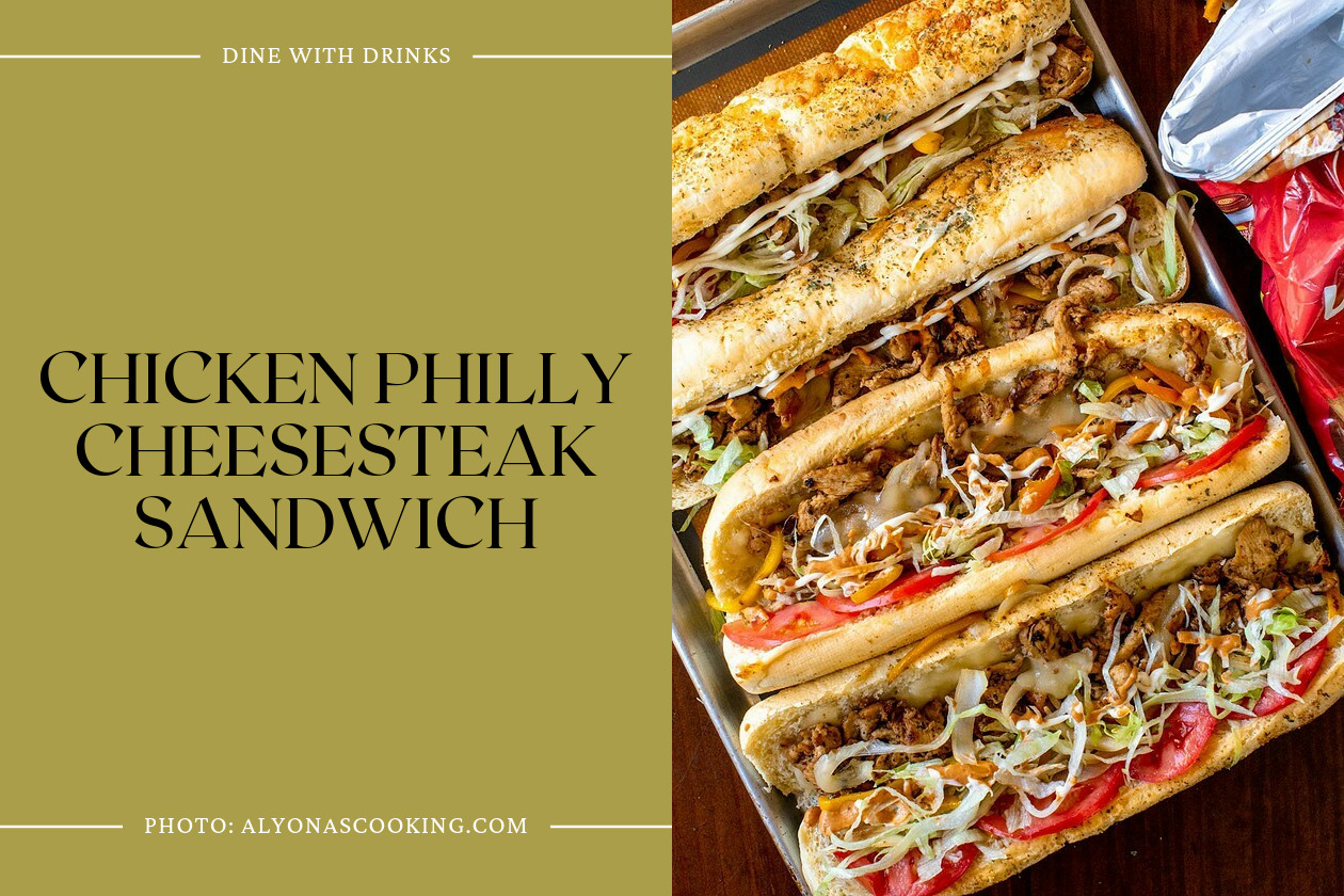 Chicken Philly Cheesesteak Sandwich
