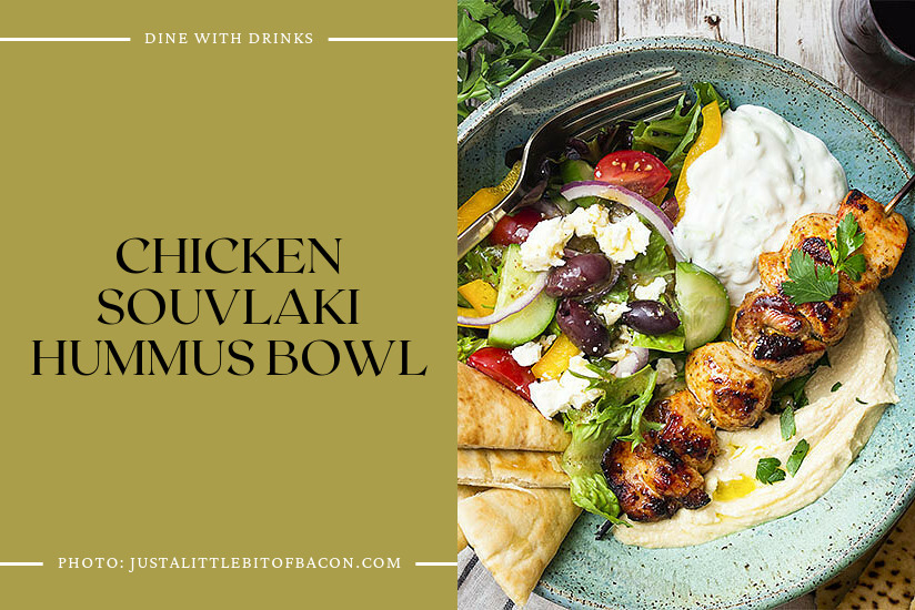 Chicken Souvlaki Hummus Bowl