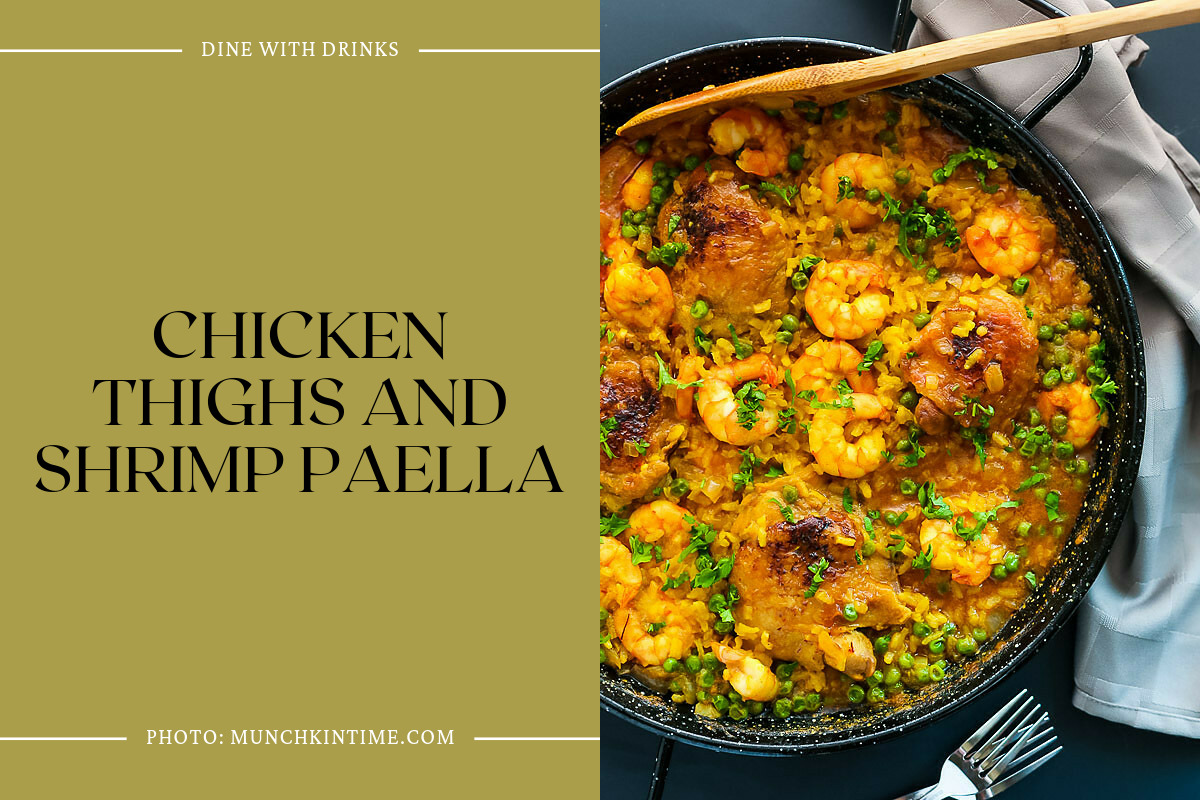 Chicken Thighs And Shrimp Paella