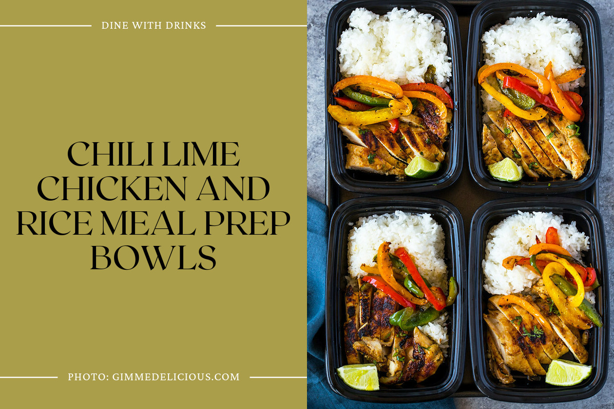 Chili Lime Chicken And Rice Meal Prep Bowls