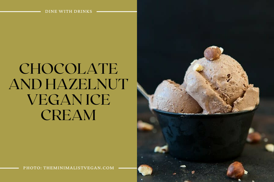 Chocolate And Hazelnut Vegan Ice Cream