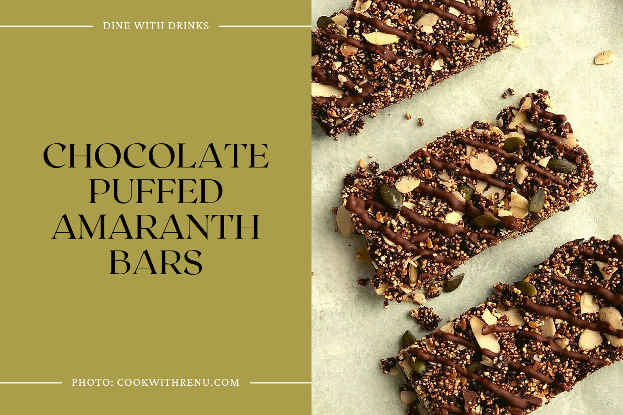 Chocolate Puffed Amaranth Bars