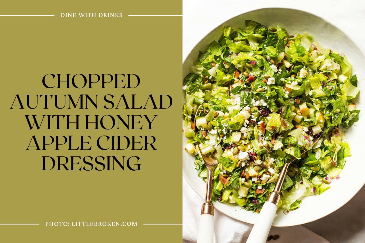 Chopped Autumn Salad With Honey Apple Cider Dressing
