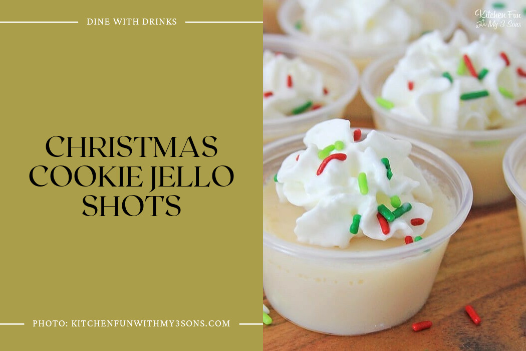 Christmas Cookie Jello Shots