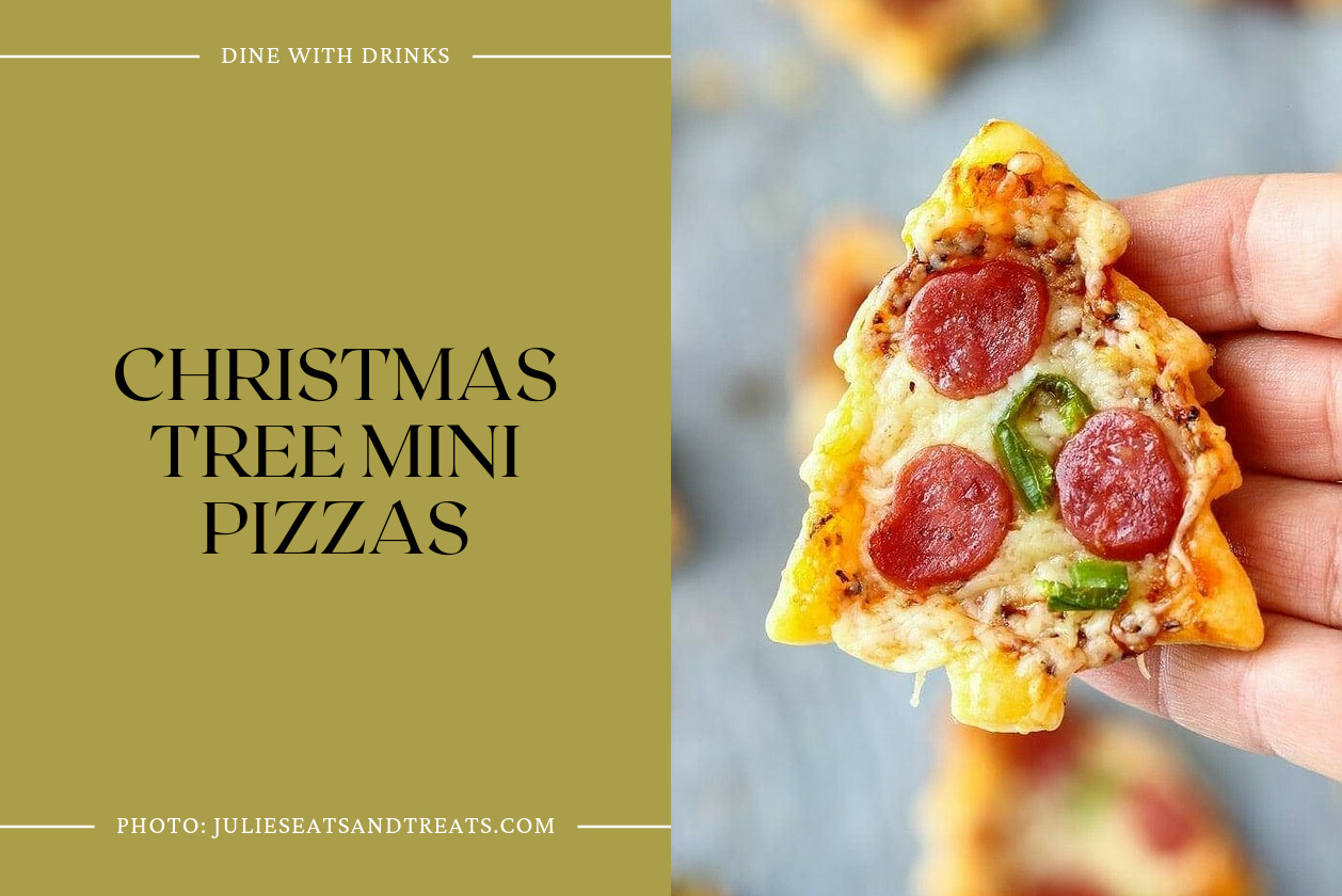 Christmas Tree Mini Pizzas