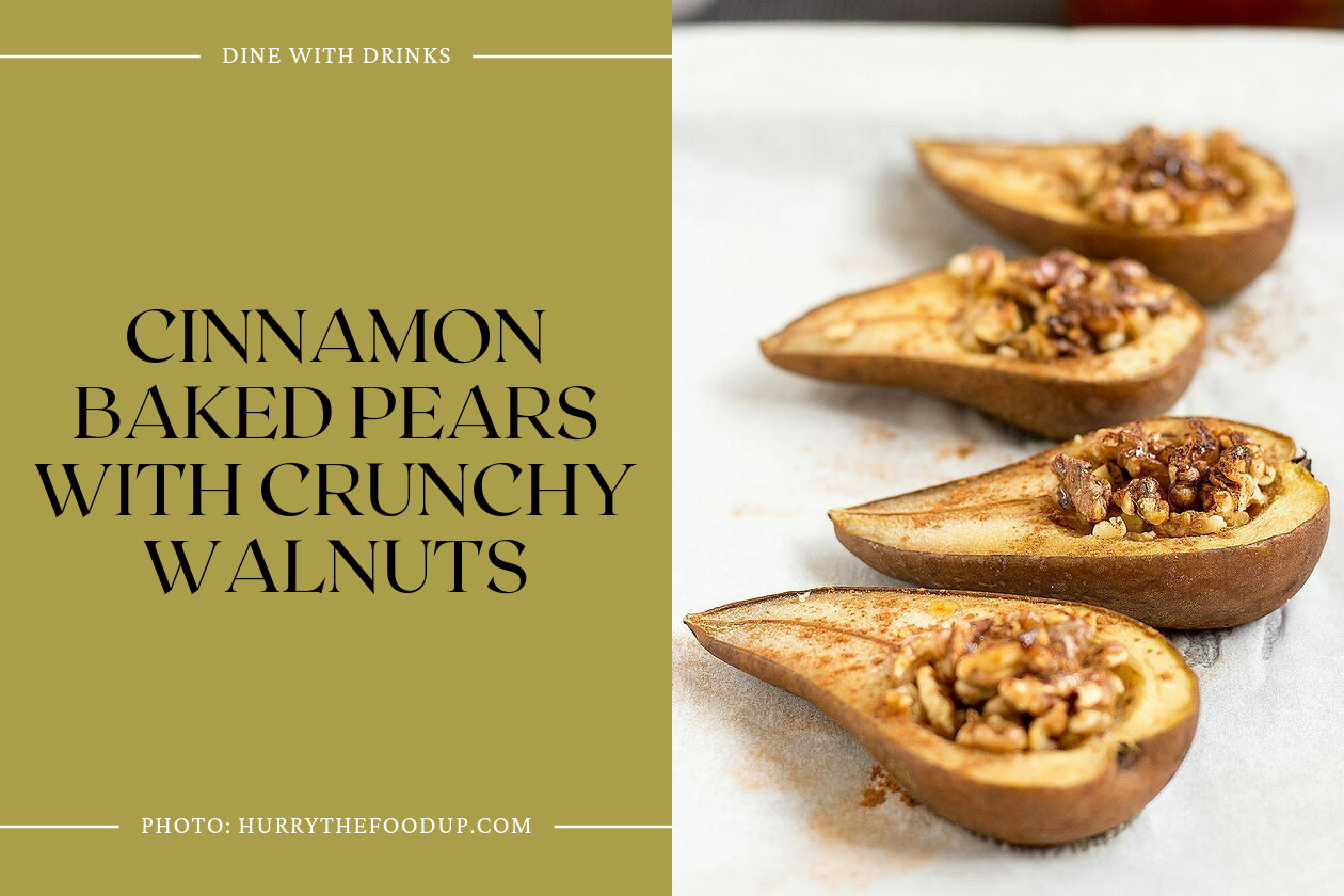 Cinnamon Baked Pears With Crunchy Walnuts