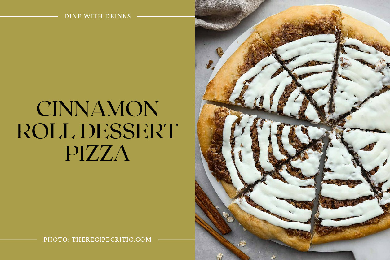 Cinnamon Roll Dessert Pizza