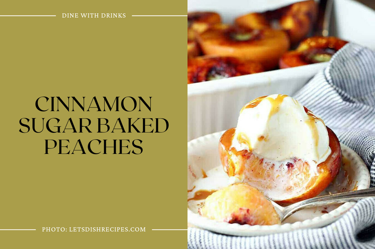 Cinnamon Sugar Baked Peaches