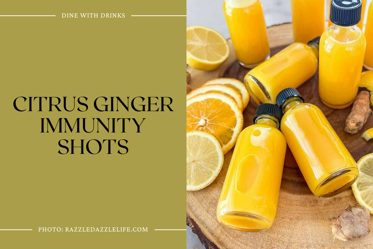 Citrus Ginger Immunity Shots