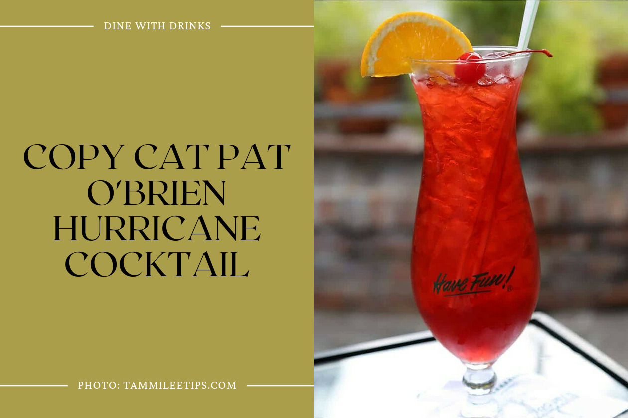 Copy Cat Pat O'brien Hurricane Cocktail