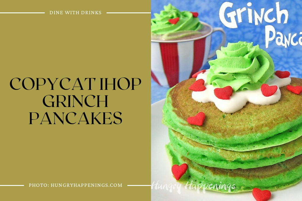 Copycat Ihop Grinch Pancakes