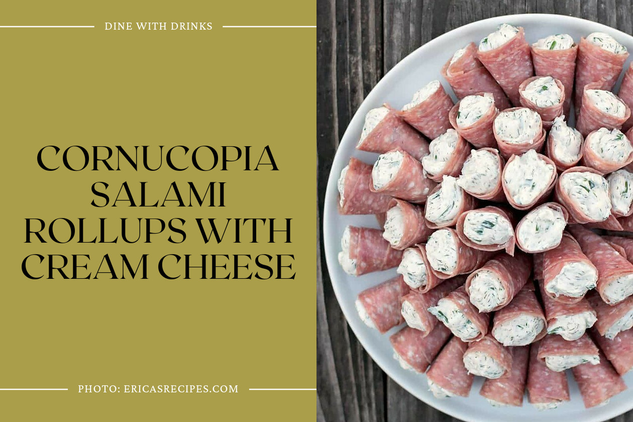 Cornucopia Salami Rollups With Cream Cheese
