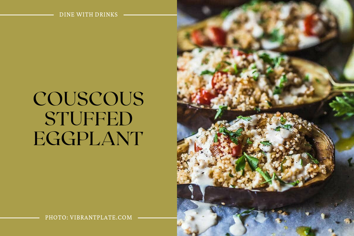 Couscous Stuffed Eggplant