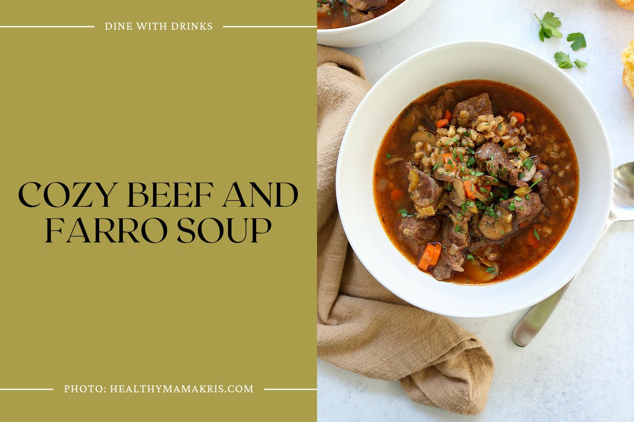 Cozy Beef And Farro Soup
