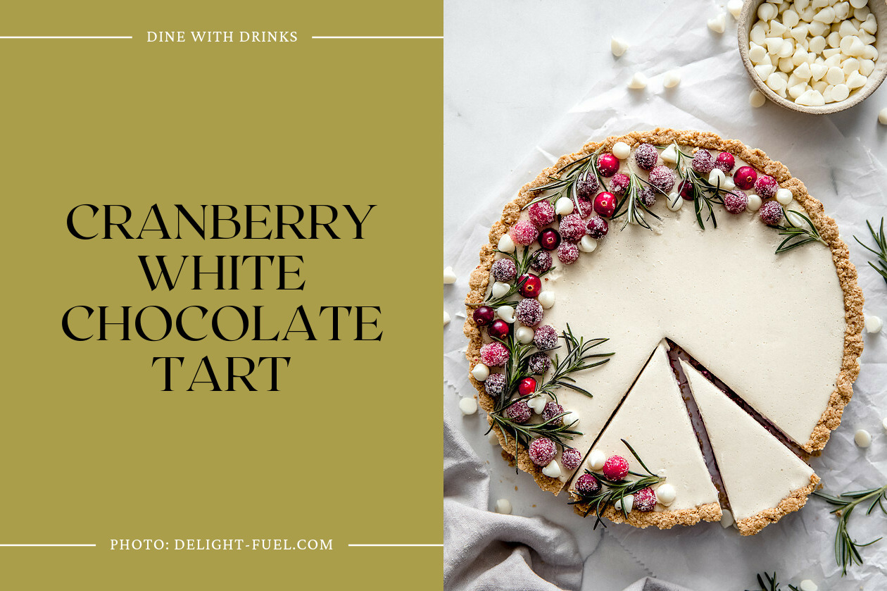 Cranberry White Chocolate Tart