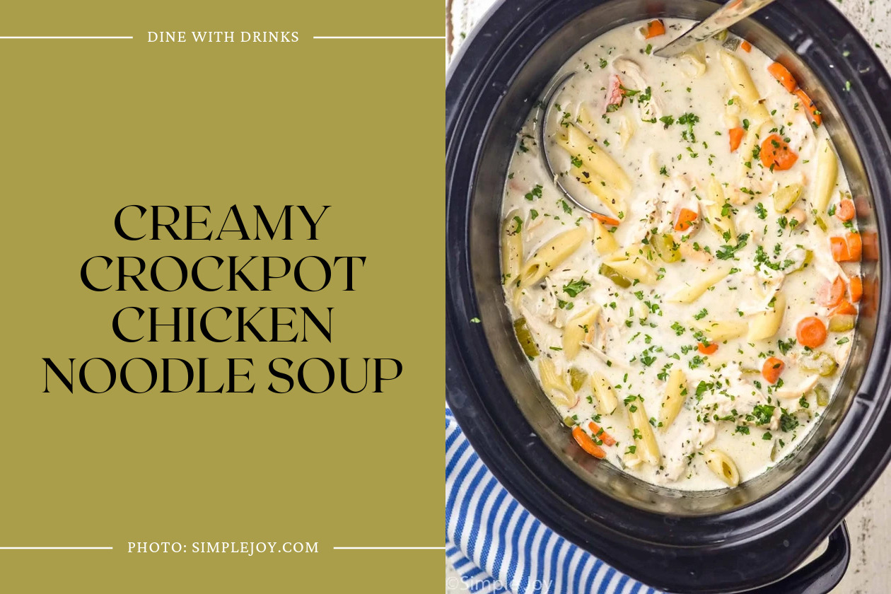 Creamy Crockpot Chicken Noodle Soup