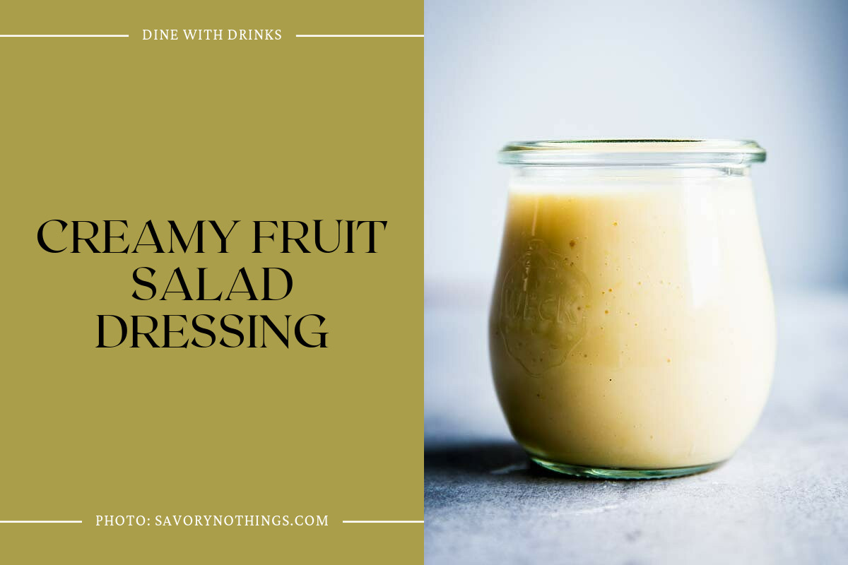 Creamy Fruit Salad Dressing