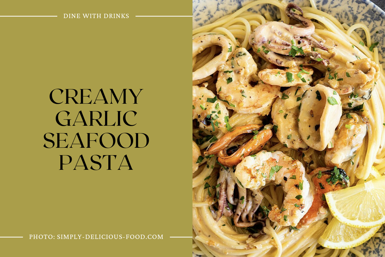 Creamy Garlic Seafood Pasta