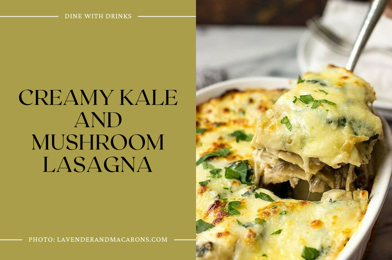 Creamy Kale And Mushroom Lasagna