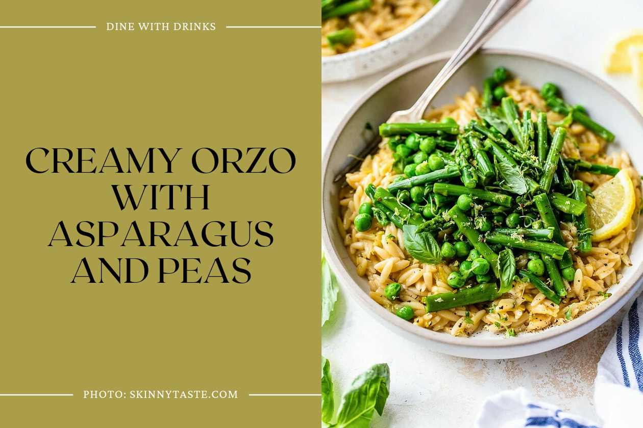 Creamy Orzo With Asparagus And Peas