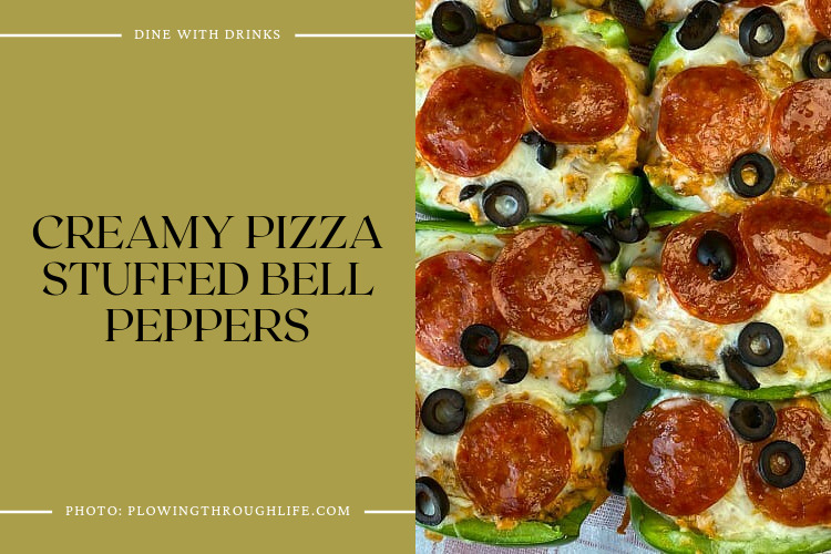 Creamy Pizza Stuffed Bell Peppers
