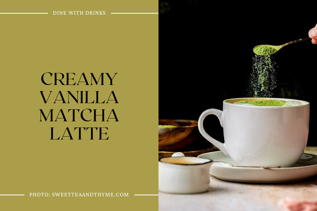 Creamy Vanilla Matcha Latte