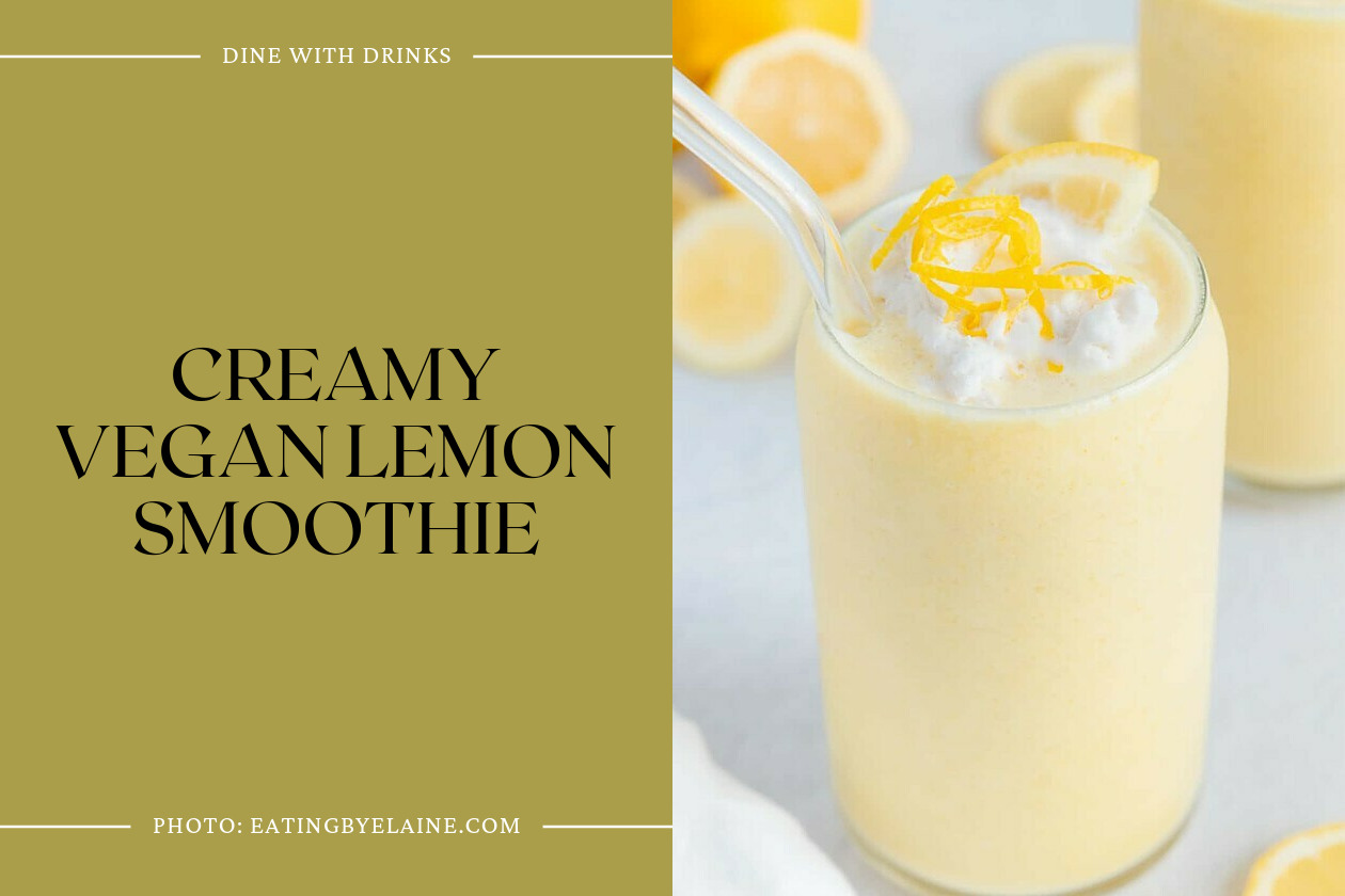 Creamy Vegan Lemon Smoothie