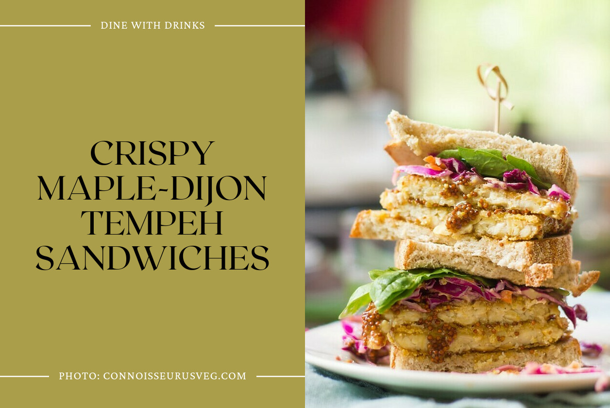 Crispy Maple-Dijon Tempeh Sandwiches