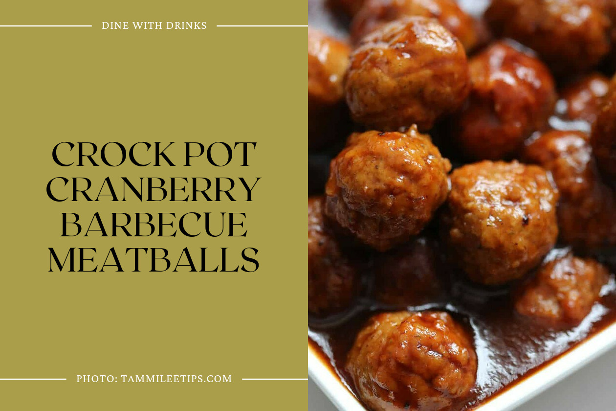 Crock Pot Cranberry Barbecue Meatballs