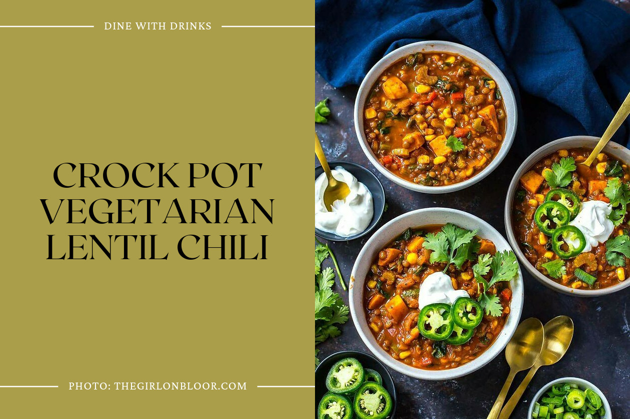 Crock Pot Vegetarian Lentil Chili