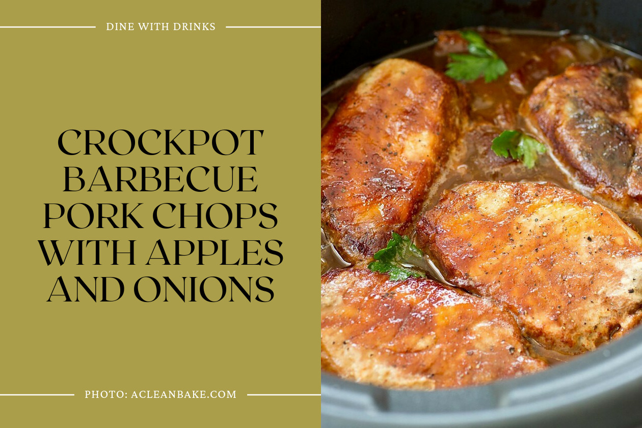 Crockpot Barbecue Pork Chops With Apples And Onions