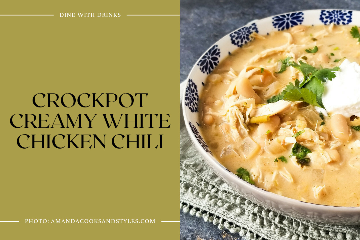 Crockpot Creamy White Chicken Chili