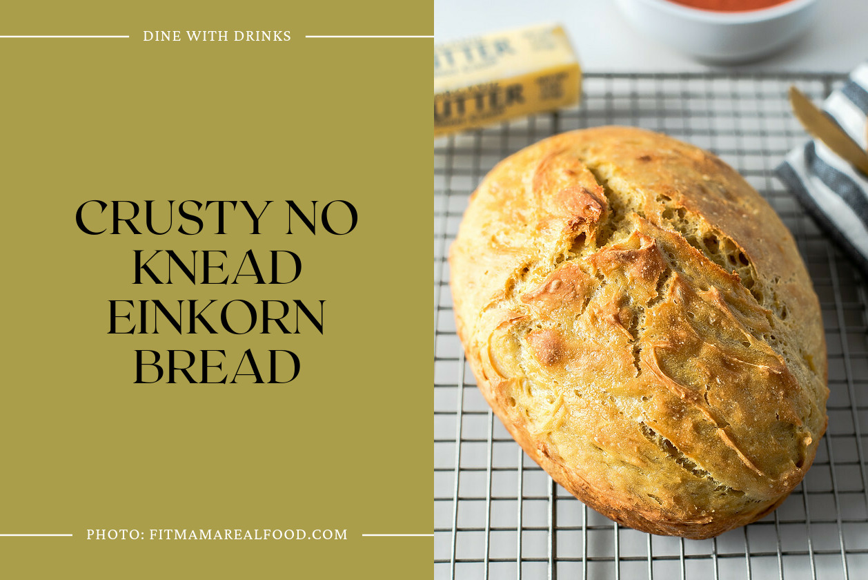 Crusty No Knead Einkorn Bread