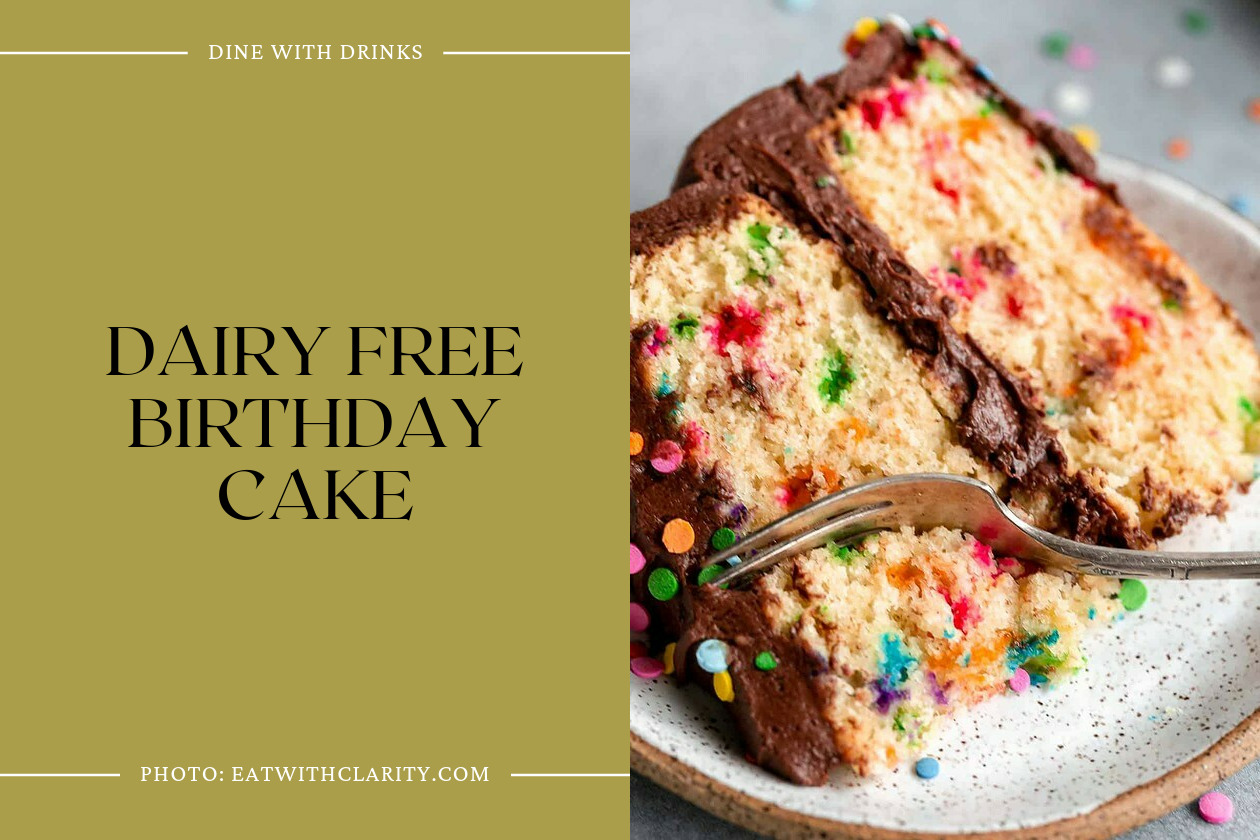 Dairy Free Birthday Cake