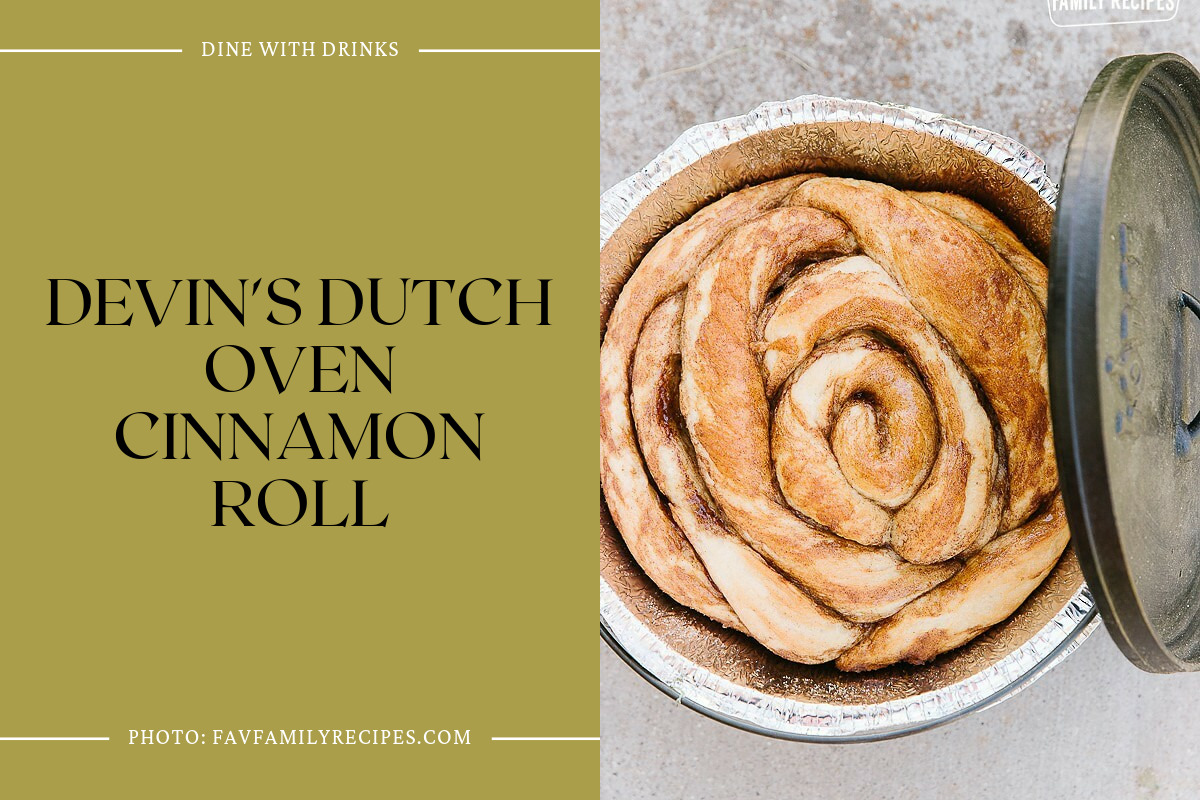 Devin's Dutch Oven Cinnamon Roll