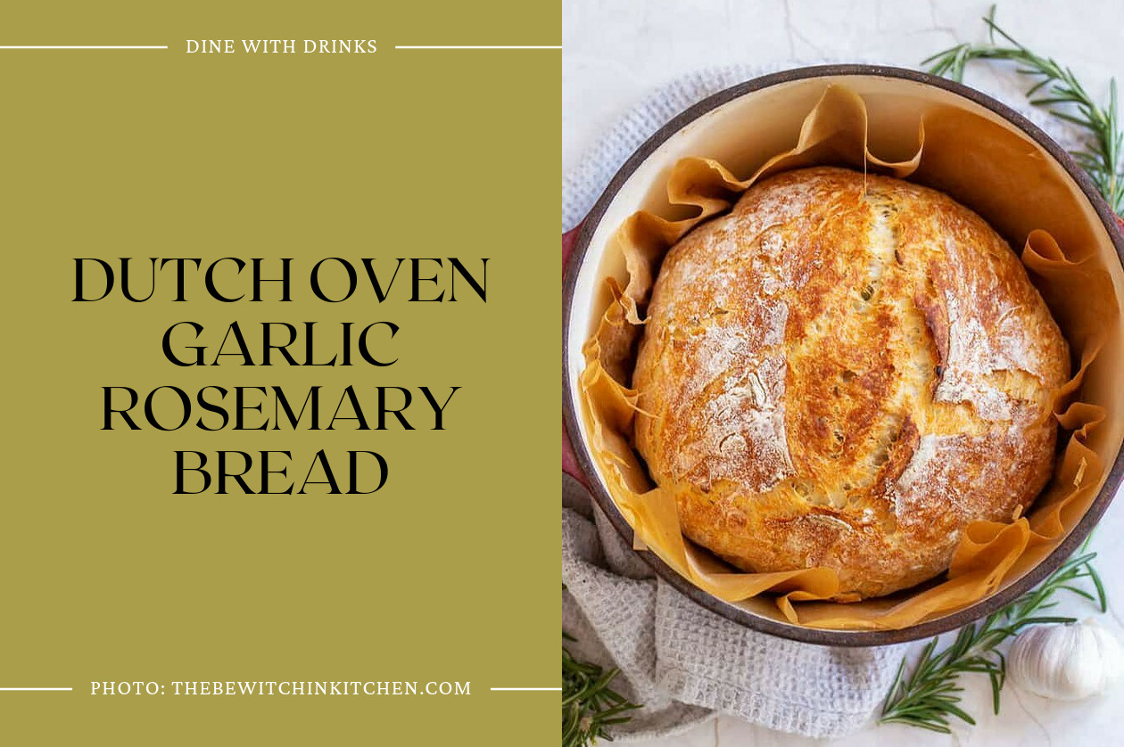 Dutch Oven Garlic Rosemary Bread