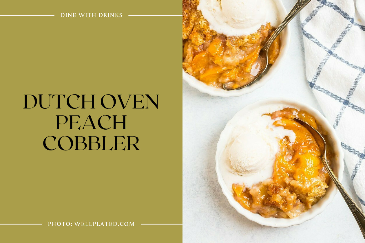 Dutch Oven Peach Cobbler