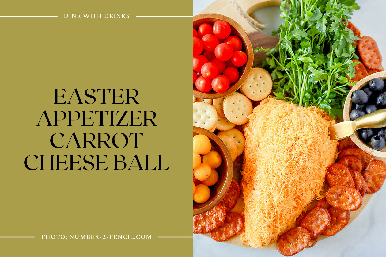 Easter Appetizer Carrot Cheese Ball