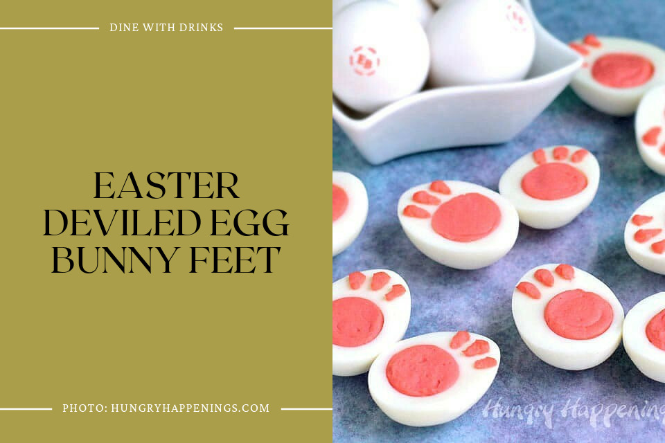 Easter Deviled Egg Bunny Feet
