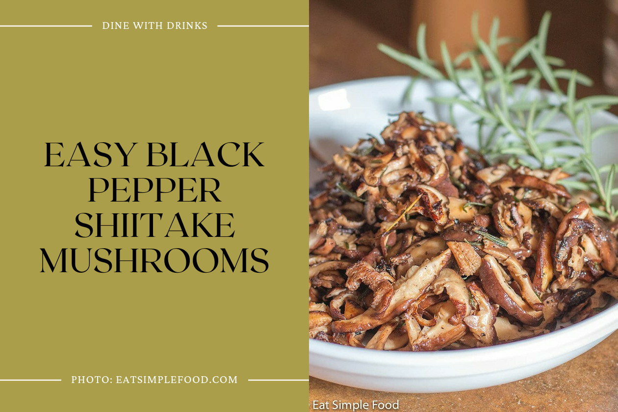 Easy Black Pepper Shiitake Mushrooms