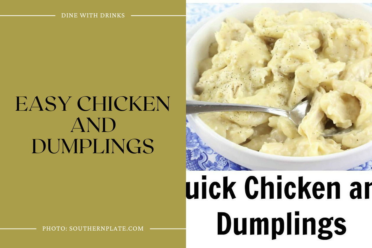 Easy Chicken And Dumplings
