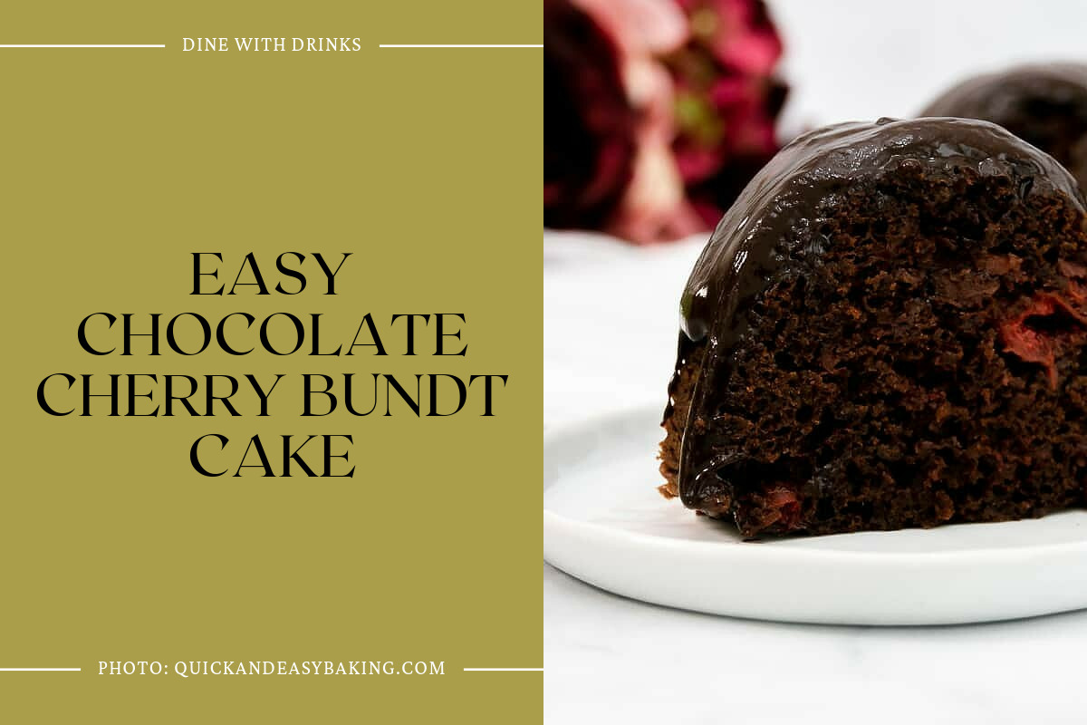 Easy Chocolate Cherry Bundt Cake