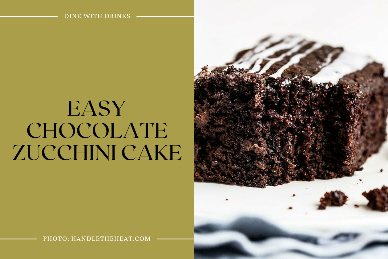 Easy Chocolate Zucchini Cake