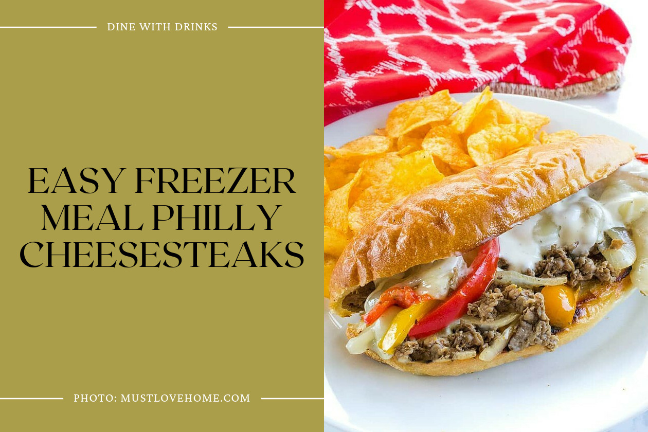 Easy Freezer Meal Philly Cheesesteaks