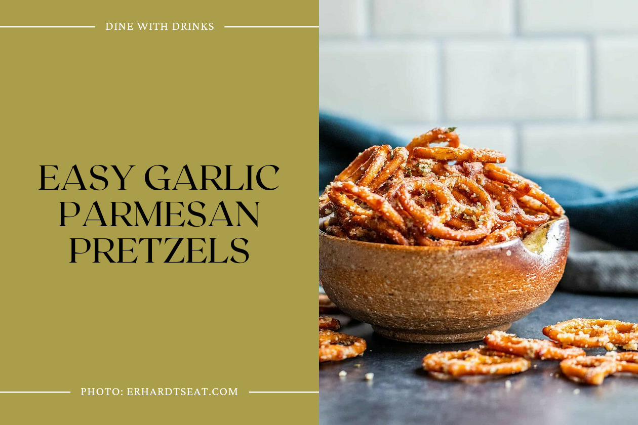 Easy Garlic Parmesan Pretzels