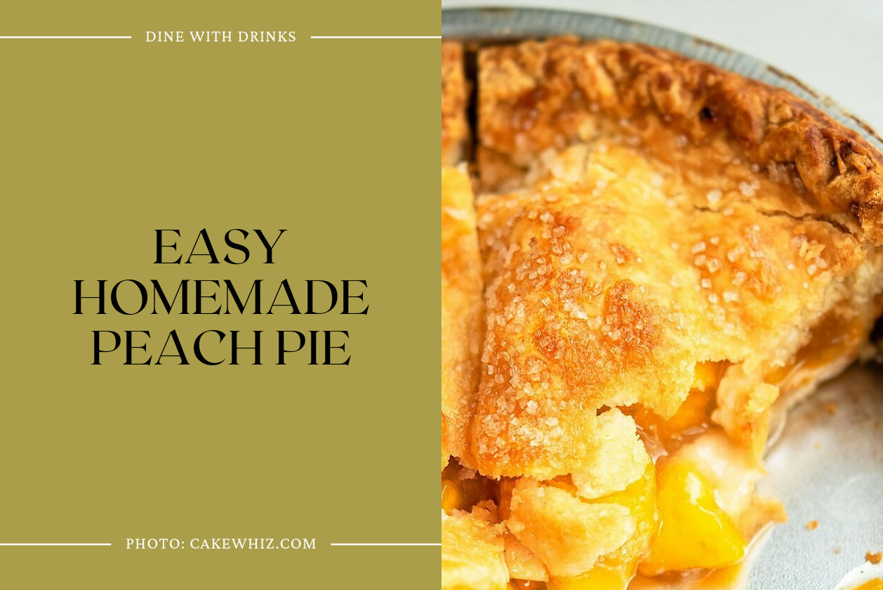 Easy Homemade Peach Pie